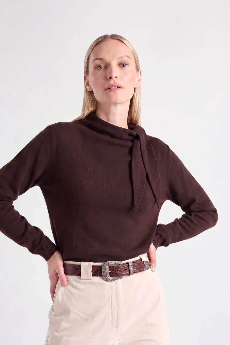 PULL VAN MARIE MERO PU56/BRO BROWN