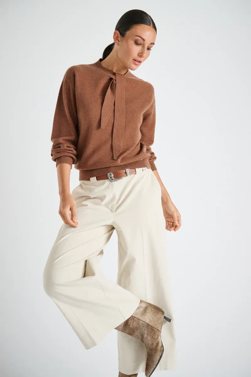 PULL VAN MARIE MERO PU98/COG COGNAC