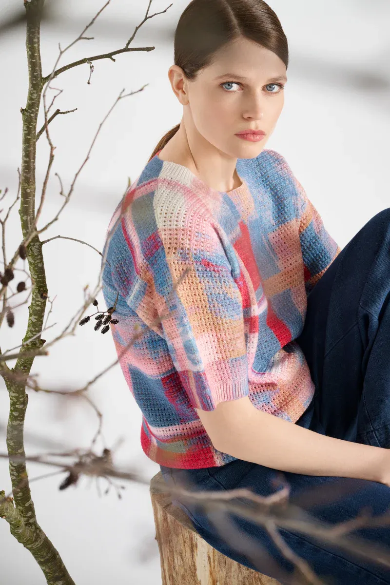 PULL VAN MARIE MERO PU08/RED+JEA RED/JEANS