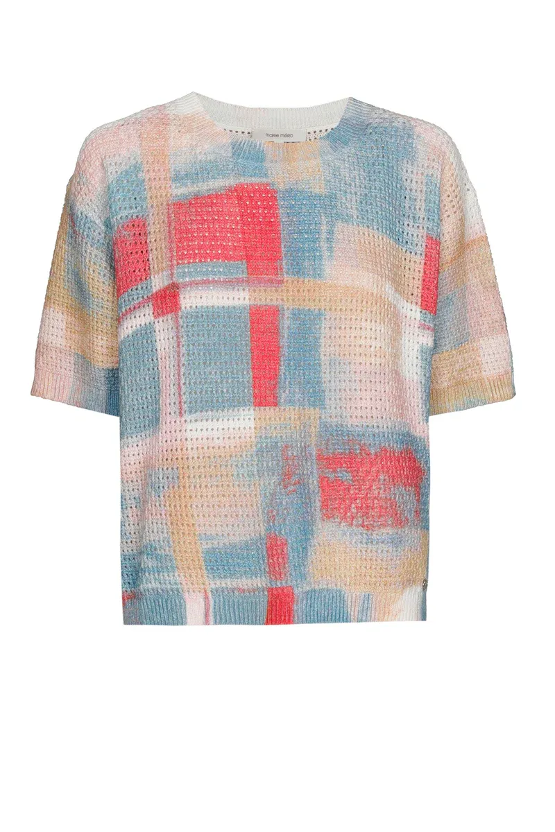 PULL VAN MARIE MERO PU08/RED+JEA RED/JEANS