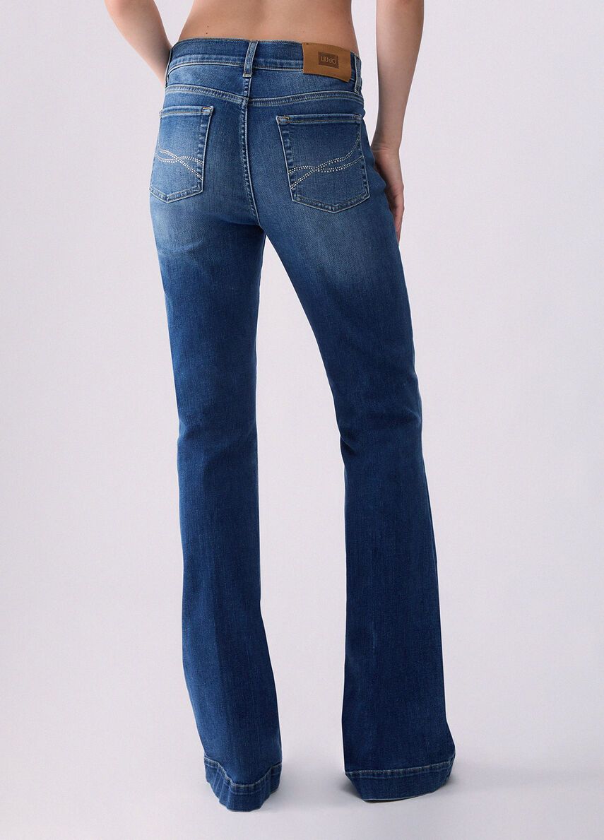 BROEK VAN LIU JO UF6061-DS081 7L076 DEN.BLUE L.DK.SUNSHI