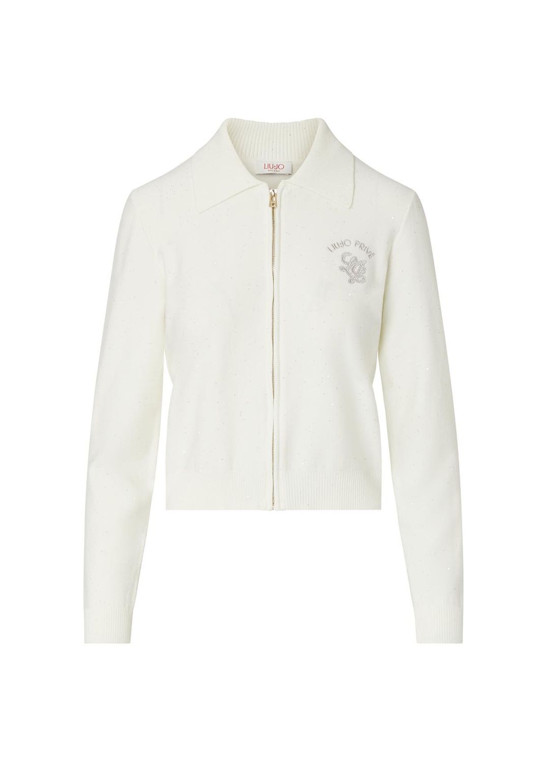 GILET VAN LIU JO TF6043-MS049 10701 BIANCO LANA