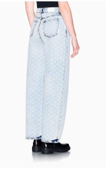 BROEK VAN ARMANI XW000100 AF25777 FB010 ALL OVER LIGHT BLUE DENIM