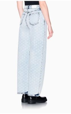BROEK VAN ARMANI XW000100 AF25777 FB010 ALL OVER LIGHT BLUE DENIM