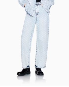 BROEK VAN ARMANI XW000100 AF25777 FB010 ALL OVER LIGHT BLUE DENIM
