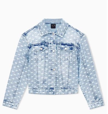 VEST VAN ARMANI XW002533 AF25777 FB010 ALL OVER LIGHT BLUE DENIM