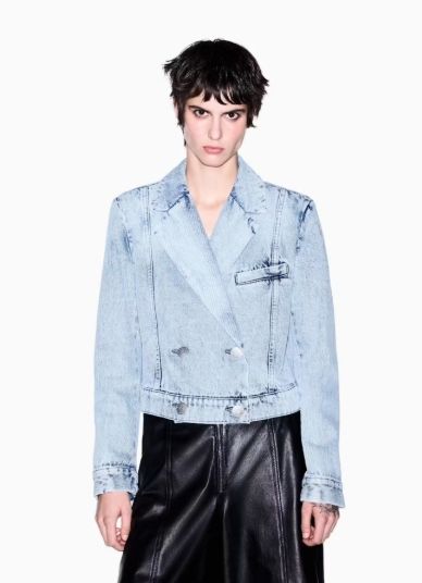 VEST VAN ARMANI XW002996 AF25768 MB001 BLUE DENIM