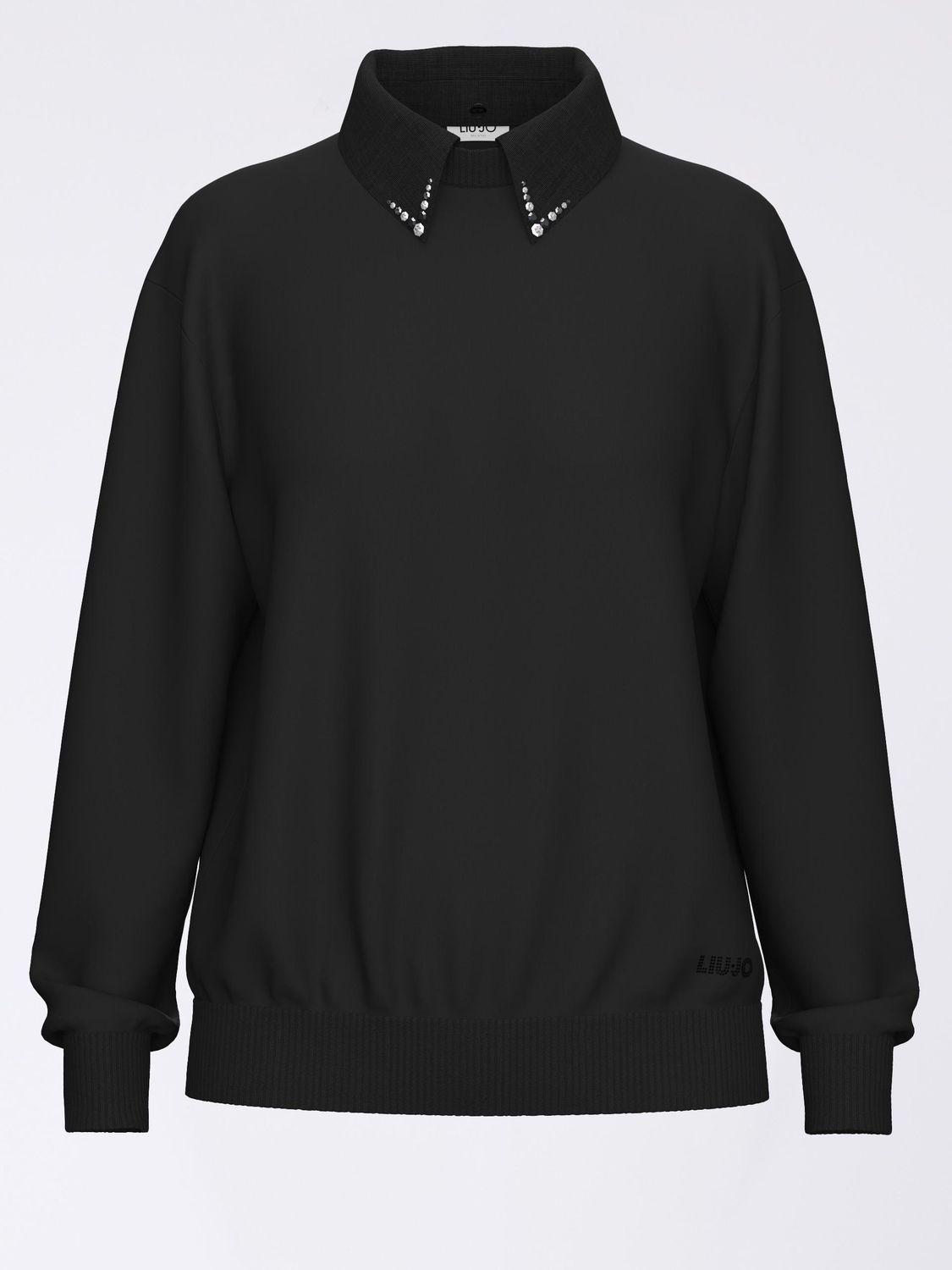 PULL VAN LIU JO WF6452-MA16R L9515 BLACK/POP BLACK