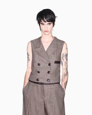 ONDERVEST VAN ARMANI XW002509 AF26078 F6044 ANTAGONIST HERRINGBO