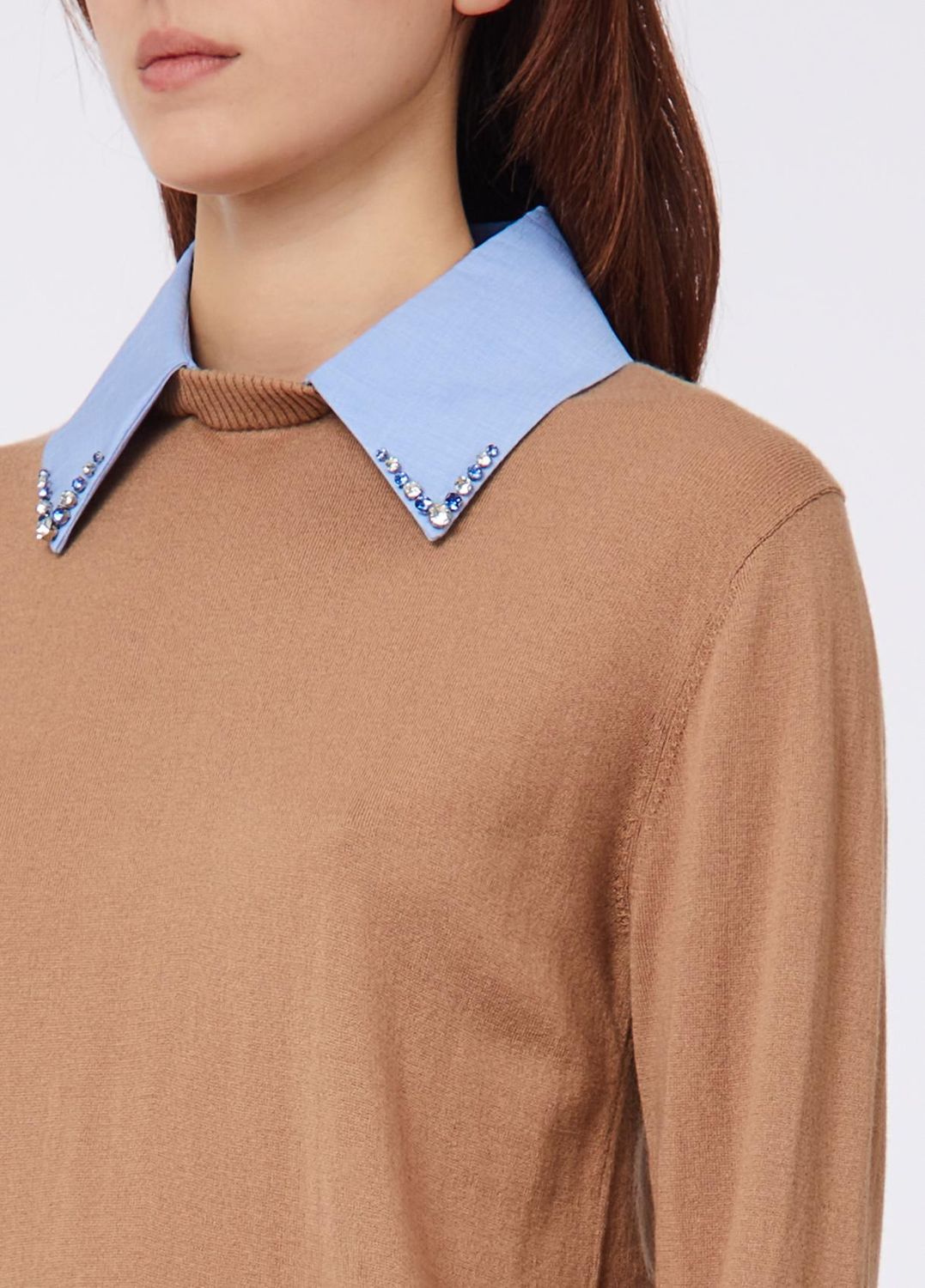 PULL VAN LIU JO WF6452-MA16R L9440 COCOA CR/POP DUSK BL