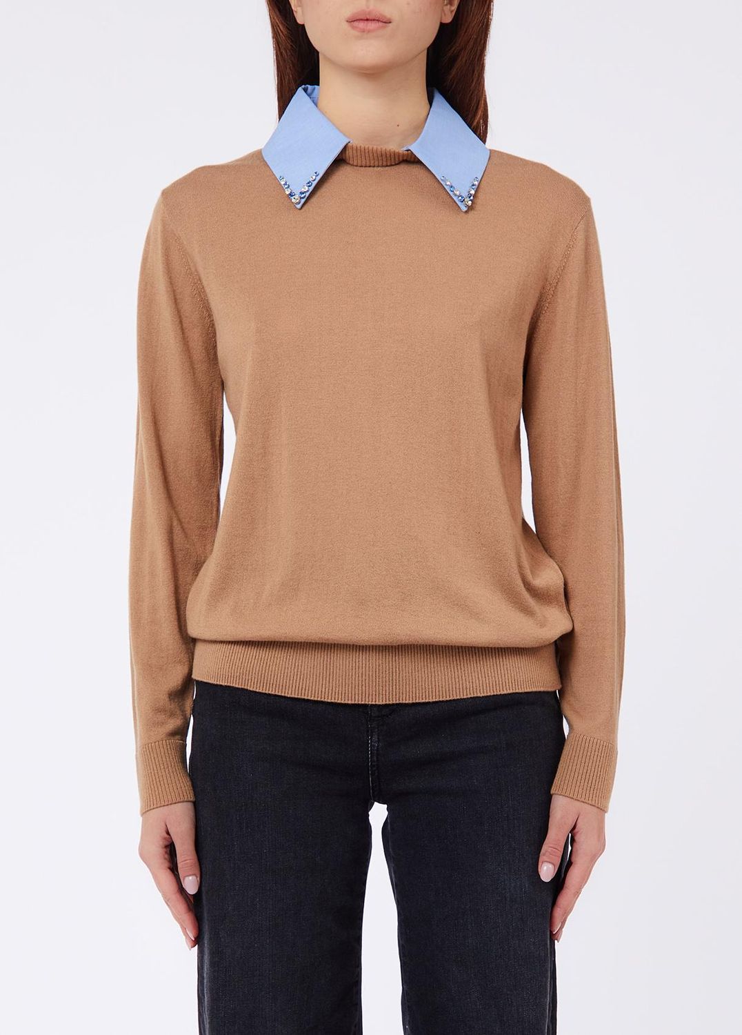 PULL VAN LIU JO WF6452-MA16R L9440 COCOA CR/POP DUSK BL