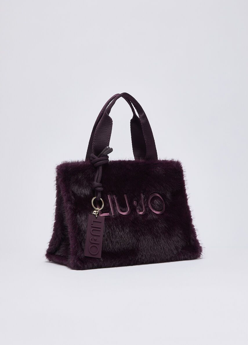 HANDTAS VAN LIU JO TF6215-E1135 X0790 DK.RED AUBERGINE