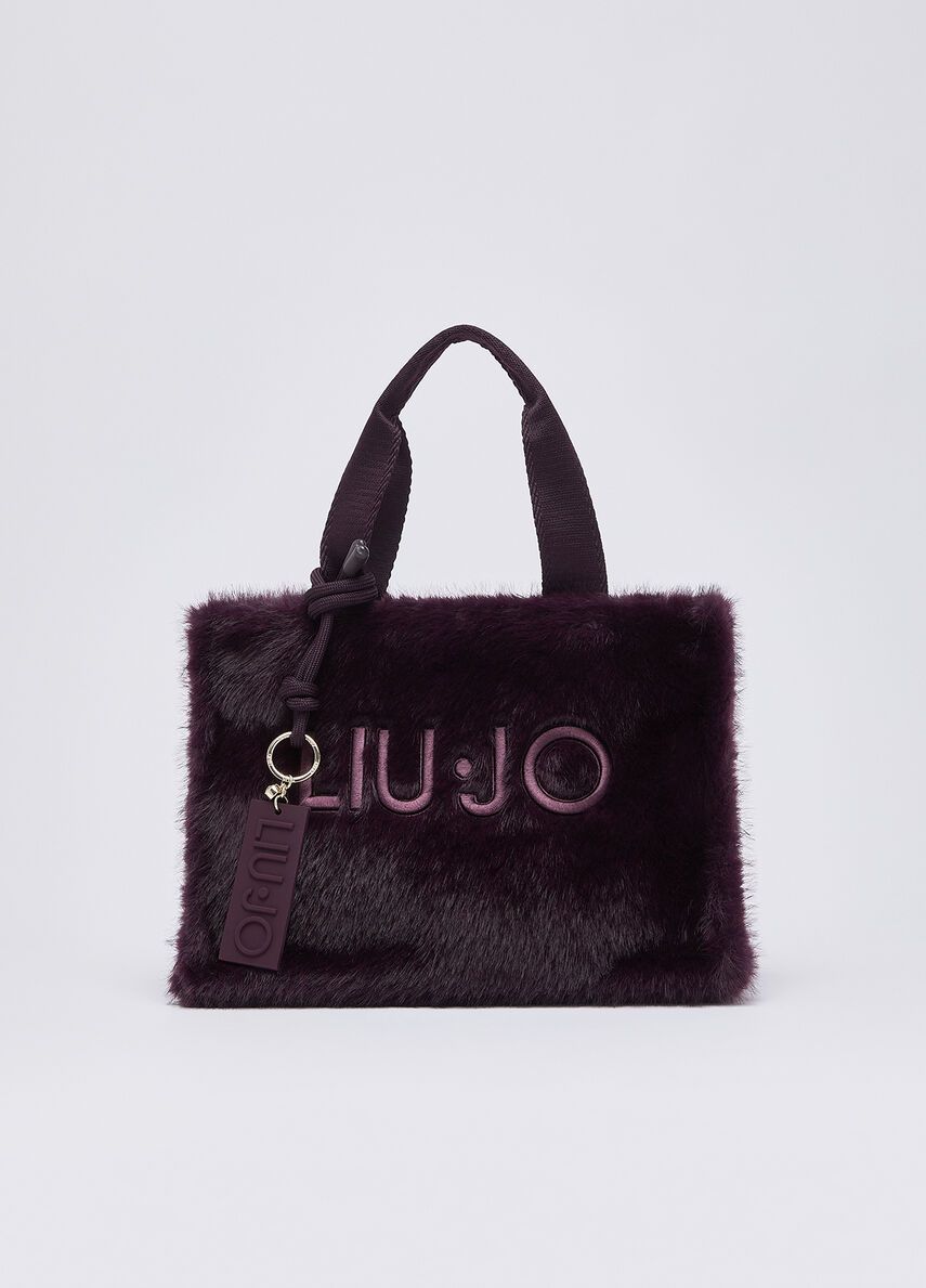 HANDTAS VAN LIU JO TF6215-E1135 X0790 DK.RED AUBERGINE