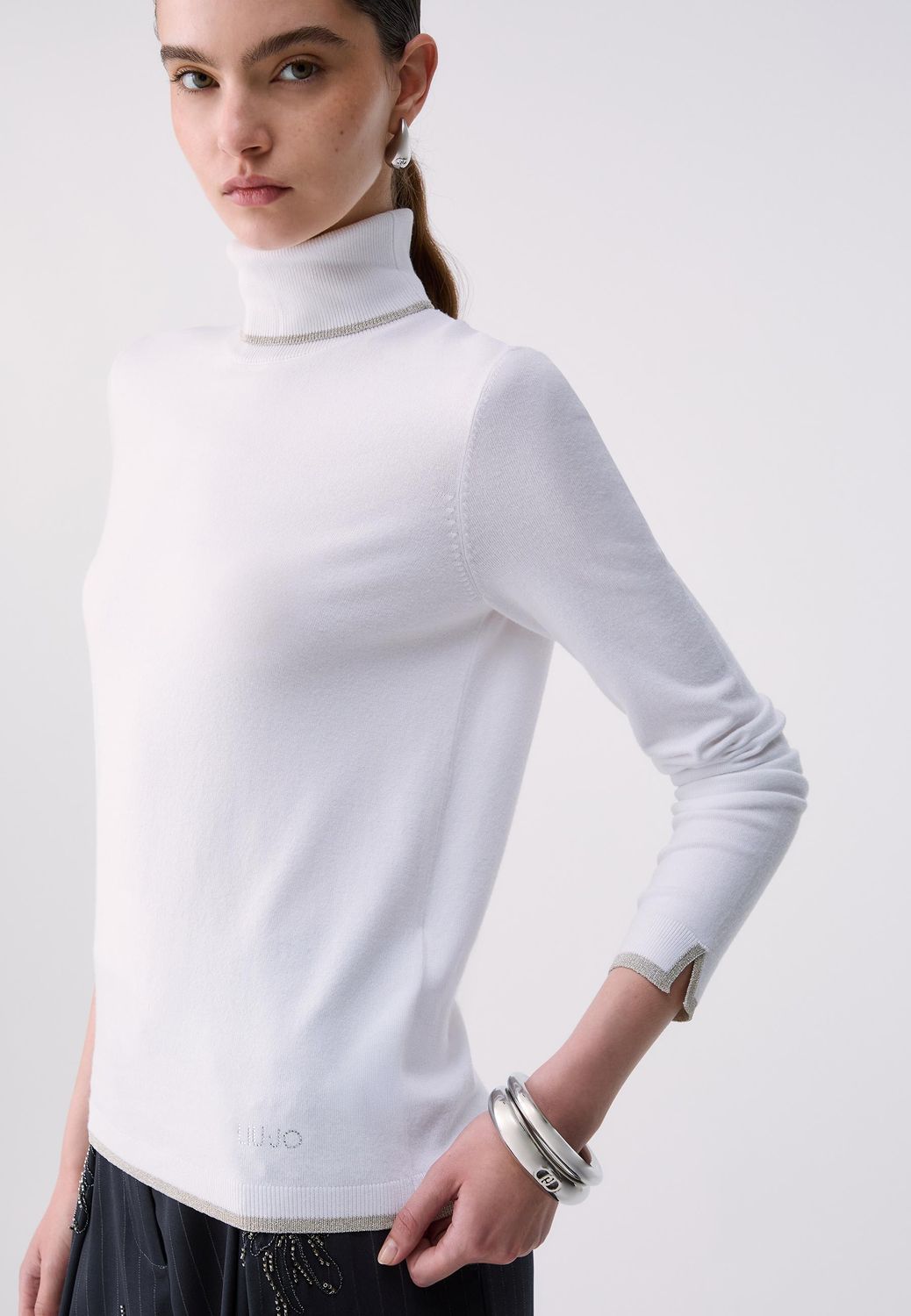 PULL VAN LIU JO WF6013-MS49I 10701 BIANCO LANA