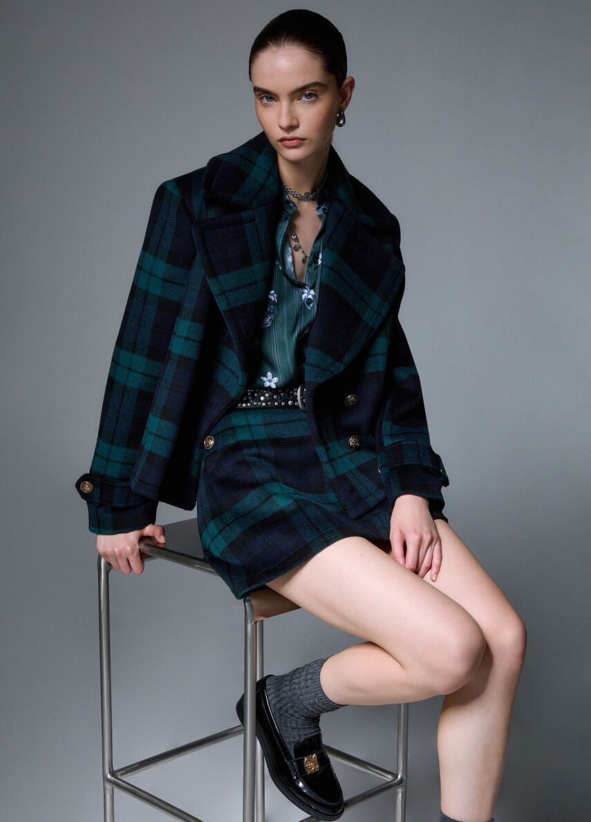 JAS VAN LIU JO WF6352-T719A Z9545 BLUE TARTAN