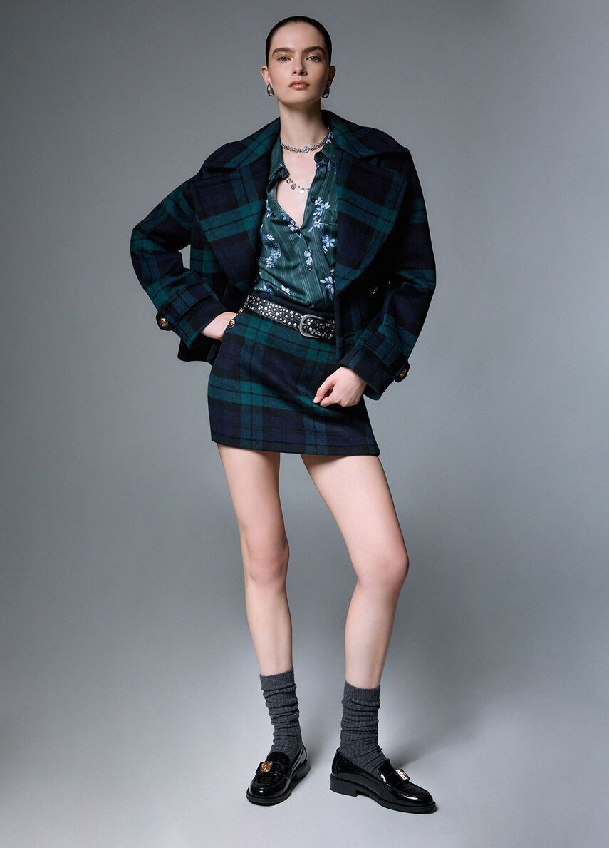 JAS VAN LIU JO WF6352-T719A Z9545 BLUE TARTAN