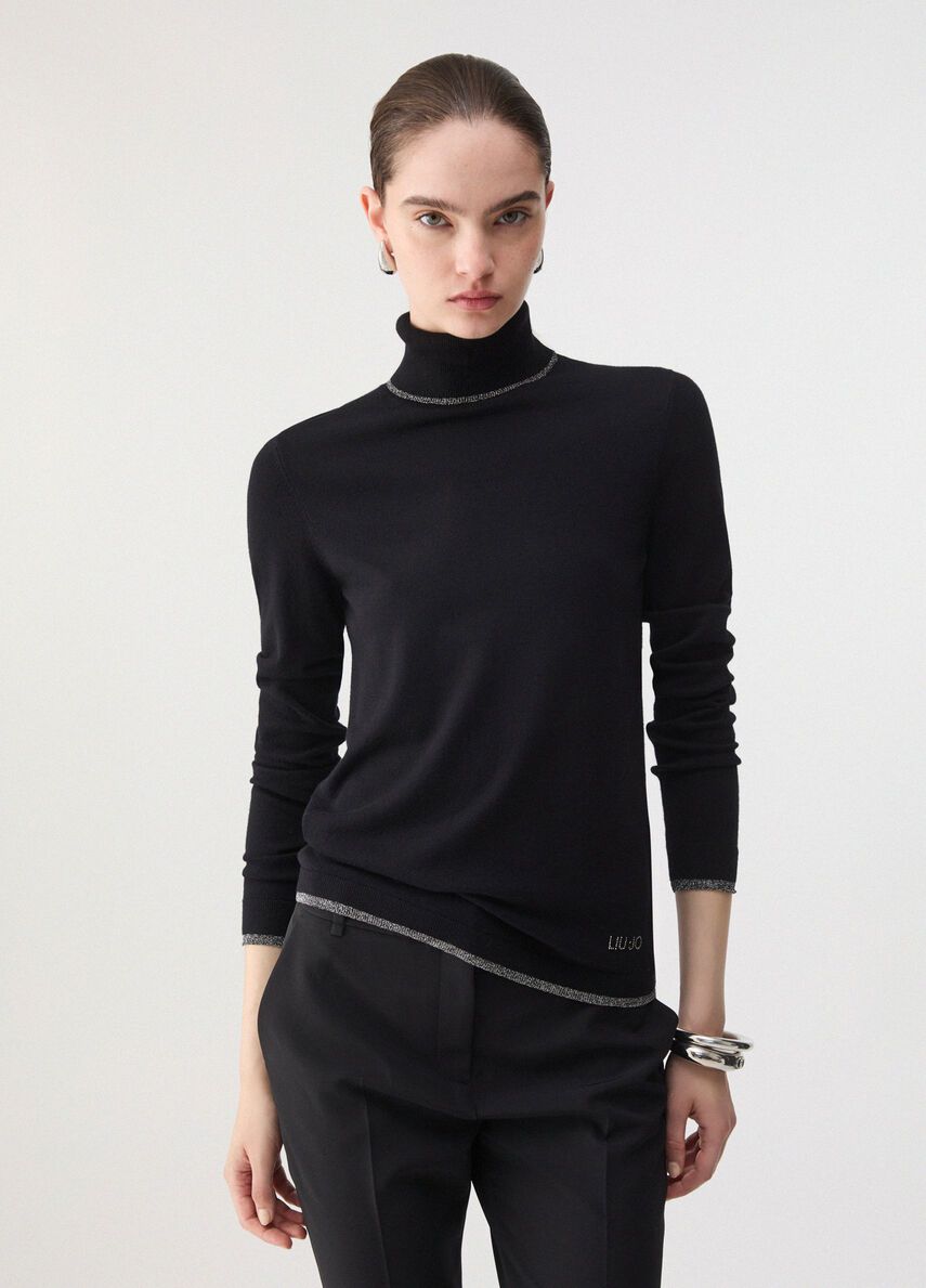 PULL VAN LIU JO WF6013-MS49I 22222 NERO