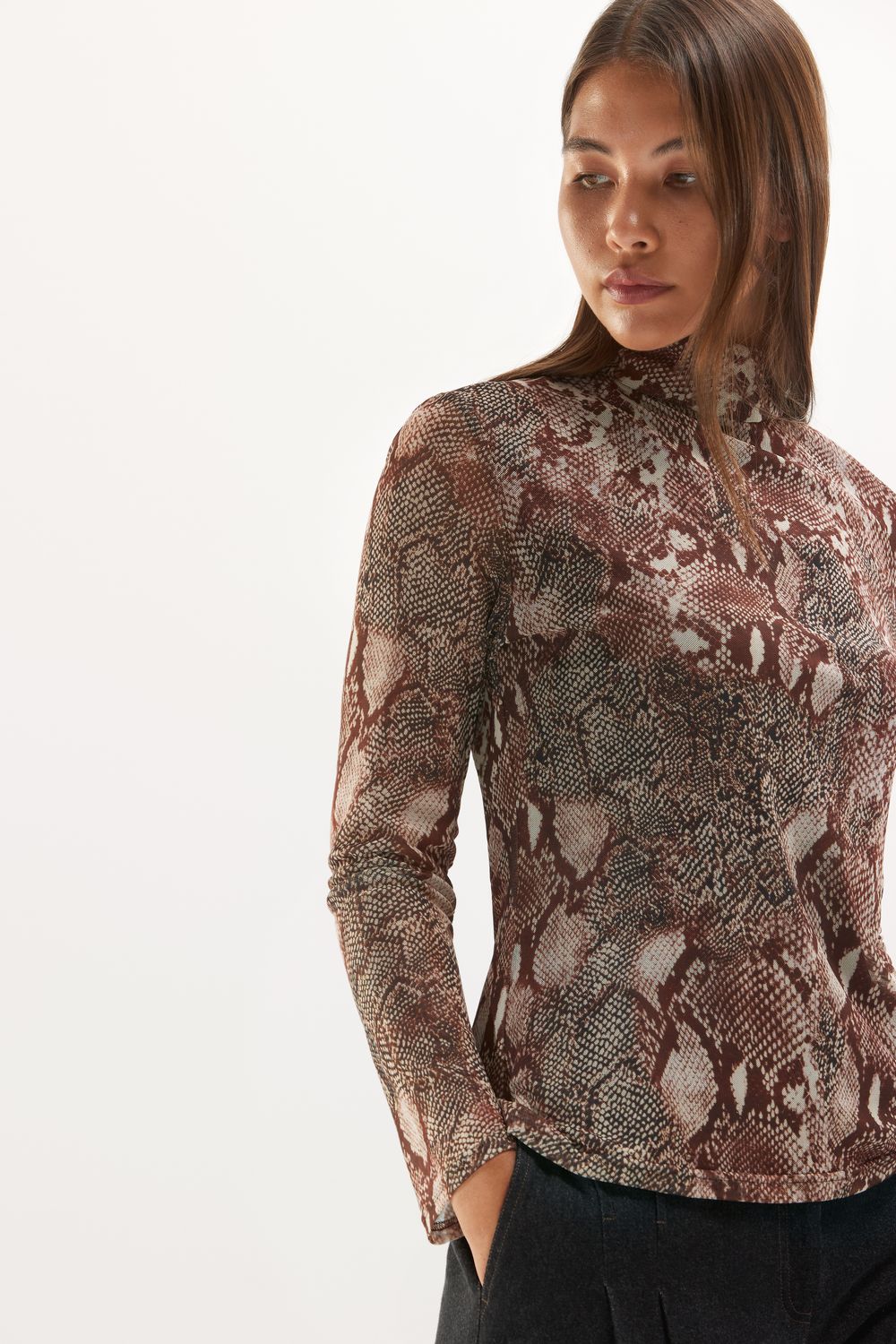 T-SHIRT VAN SENSO S2736TS-D SNAQ BROWN