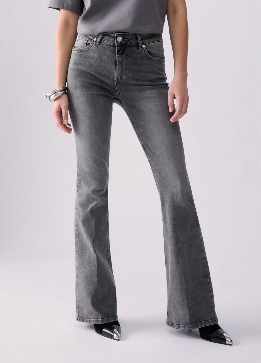 BROEK VAN LIU JO UF6015-D0357 87510 DENIM GREY HOPE WASH