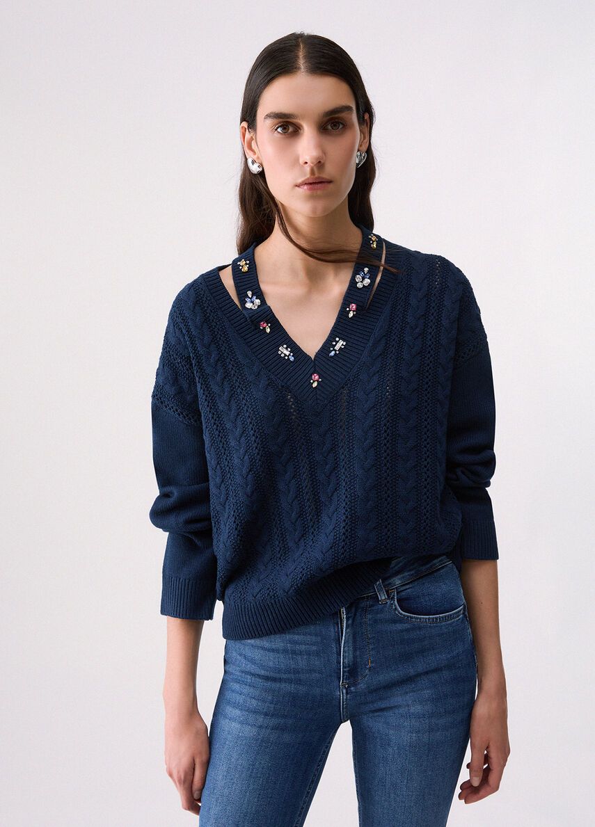 PULL VAN LIU JO WF6111-MS051 93922 NUIT NOIR