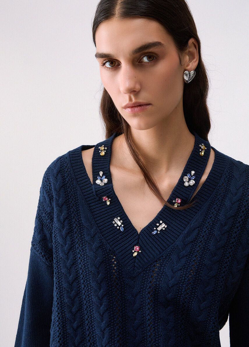 PULL VAN LIU JO WF6111-MS051 93922 NUIT NOIR