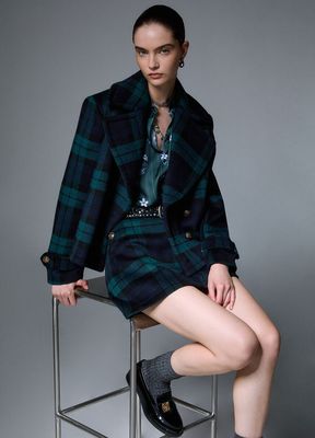 ROK VAN LIU JO WF6262-T719A Z9545 BLUE TARTAN