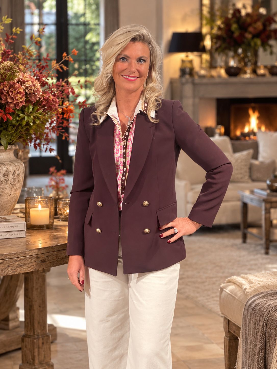 BLAZER VAN NENETTE 42BB-BAILA 0565 BORGOGNA