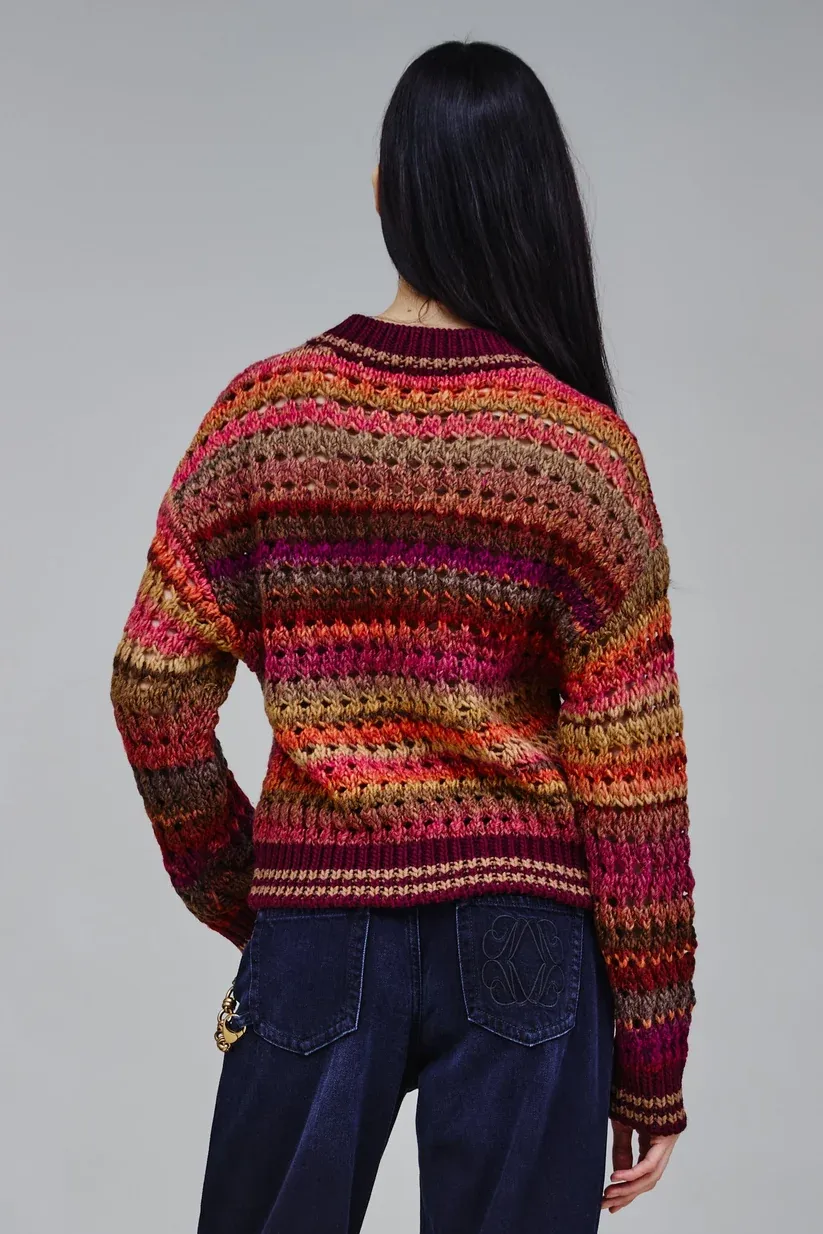 PULL VAN NENETTE 42BB-MALDIVE 0565 BORGOGNA