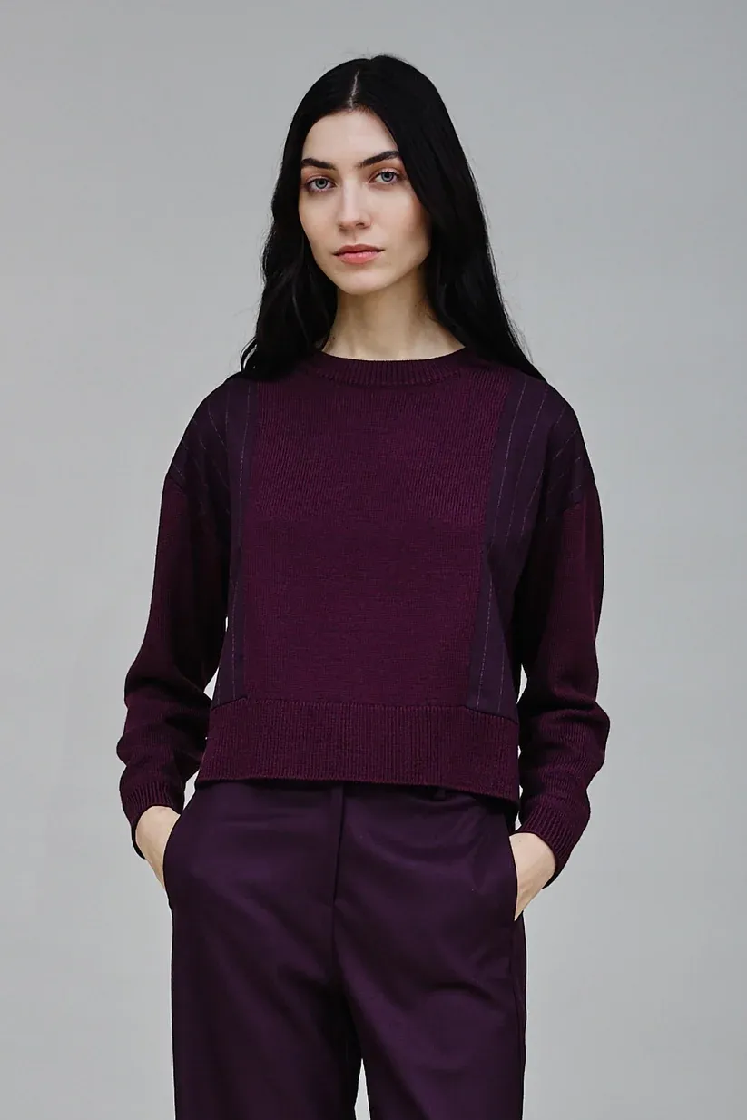 PULL VAN NENETTE 42BB-MICHEL 0565 BORGOGNA