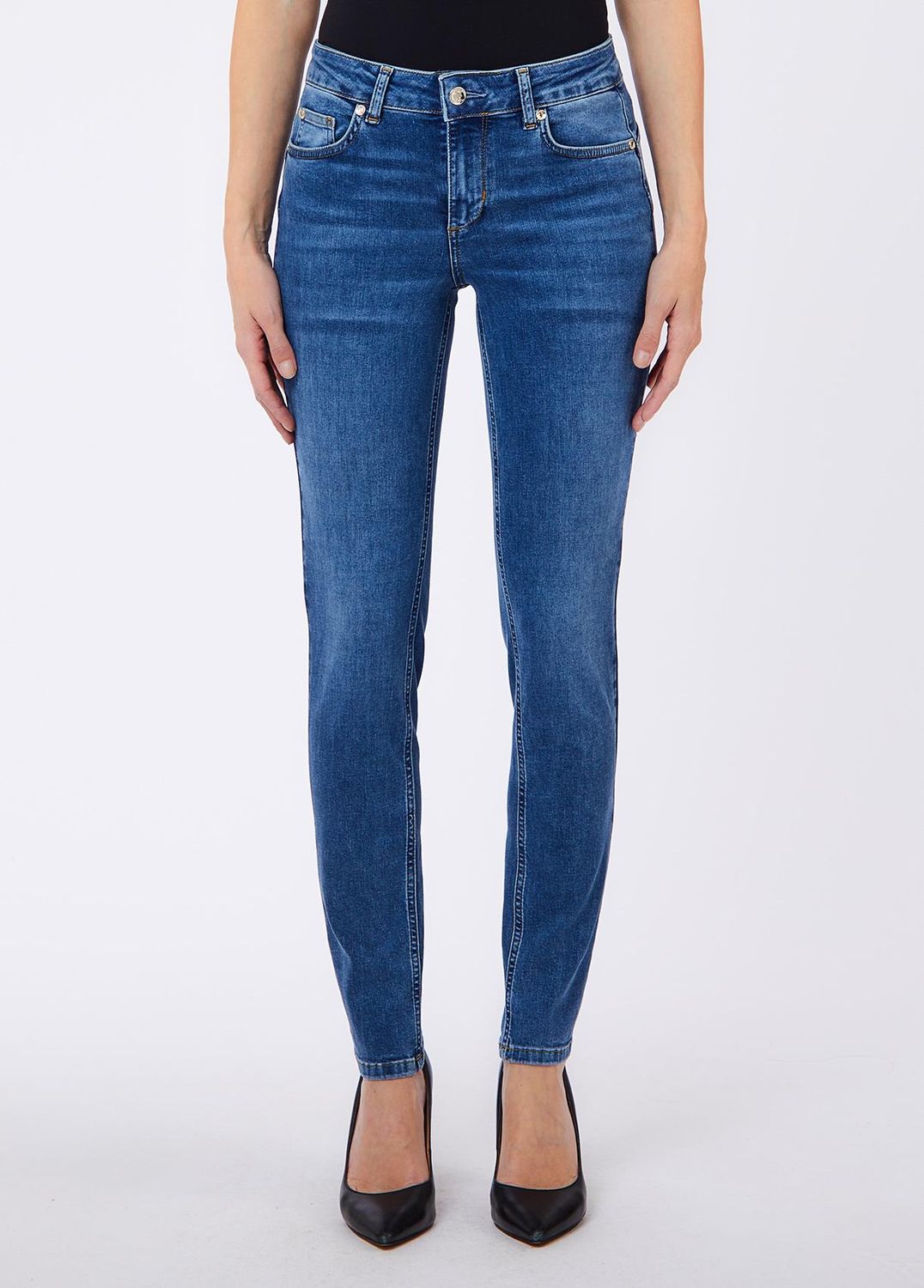 BROEK VAN LIU JO UF6002-D0357 79085 DENIM BLUE HOPE WASH