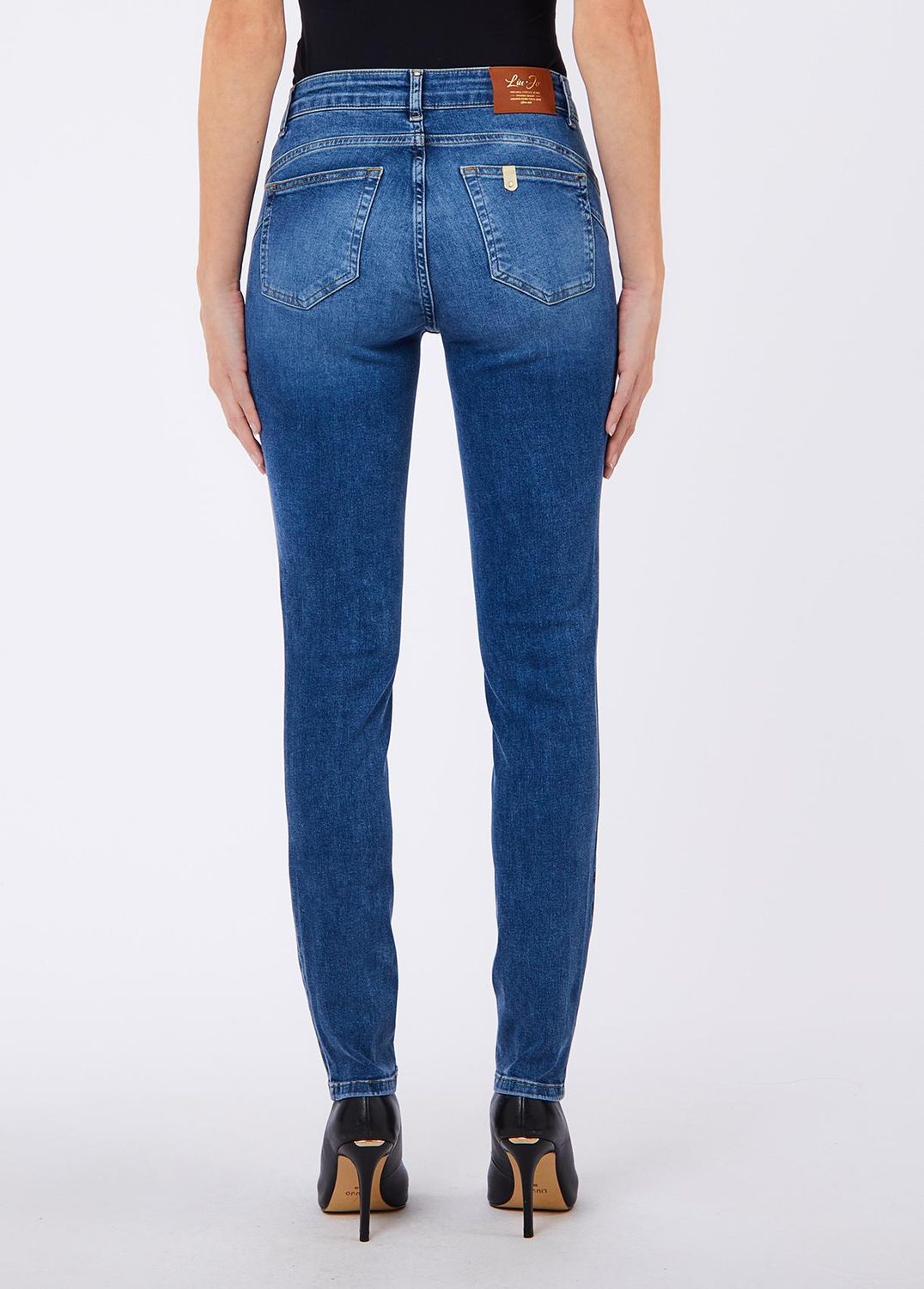 BROEK VAN LIU JO UF6002-D0357 79085 DENIM BLUE HOPE WASH