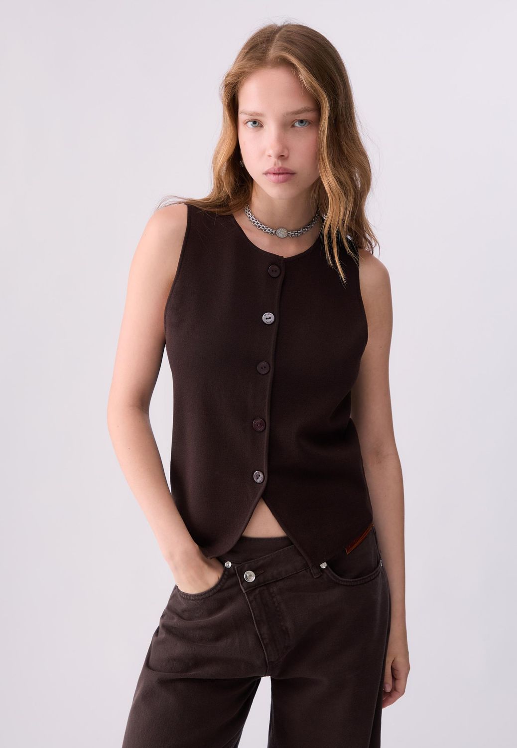 PULL VAN LIU JO CF6006-MS55N X0807 NEW MOKA