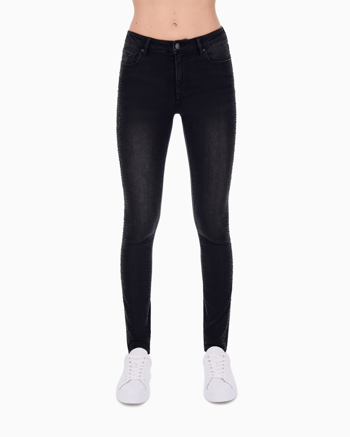 BROEK VAN ARMANI XW000129 AF25779 MC002 BLACK DENIM