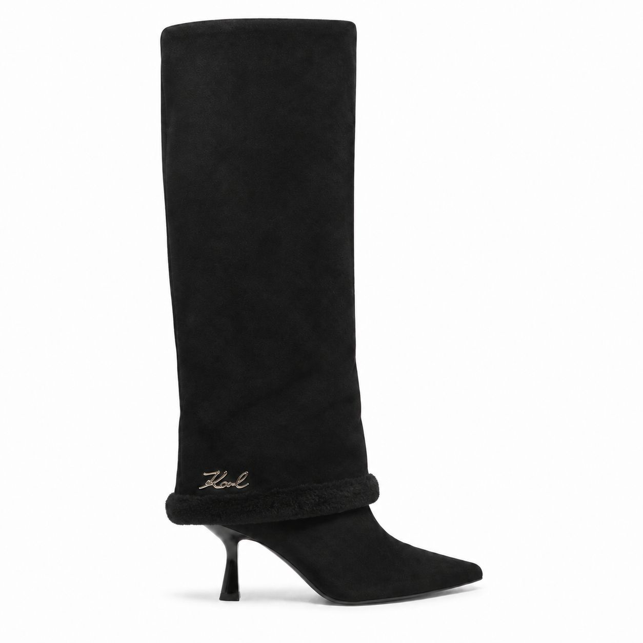 LAARZEN VAN KARL LAGERFELD KL32082 BLACK SUEDE