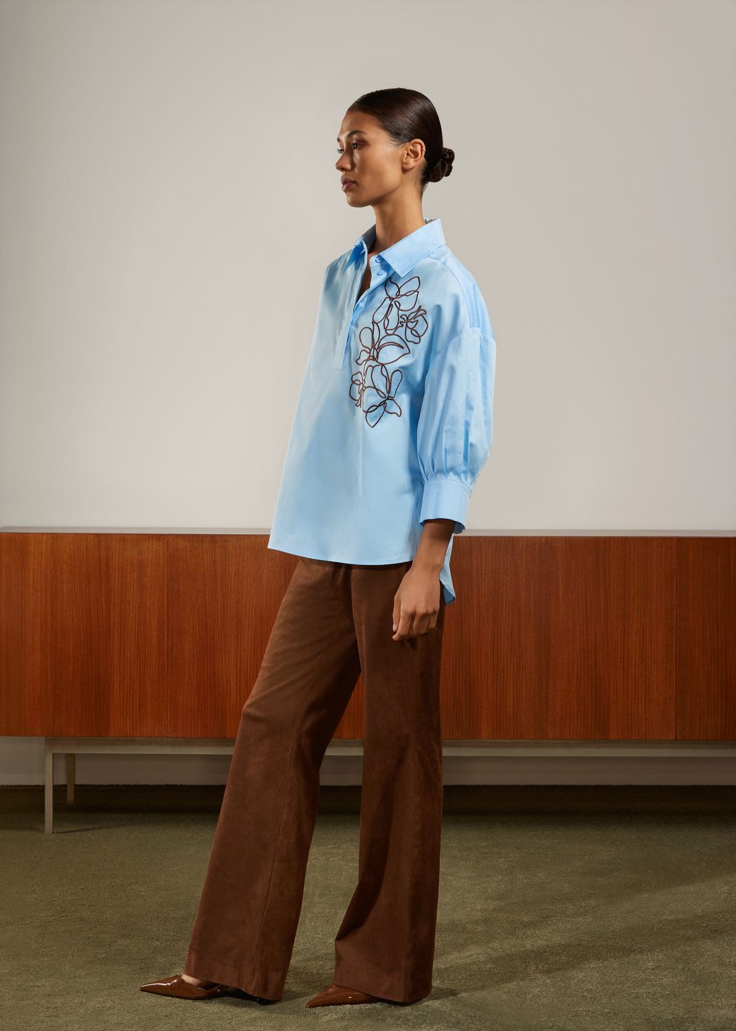 BROEK VAN ATMOS A2409BK/R LIRIA COGNAC