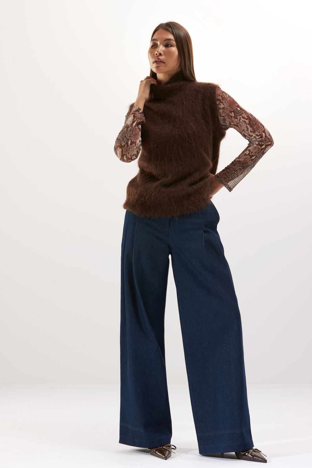 BROEK VAN SENSO S2926BK/R ILAISA DARK