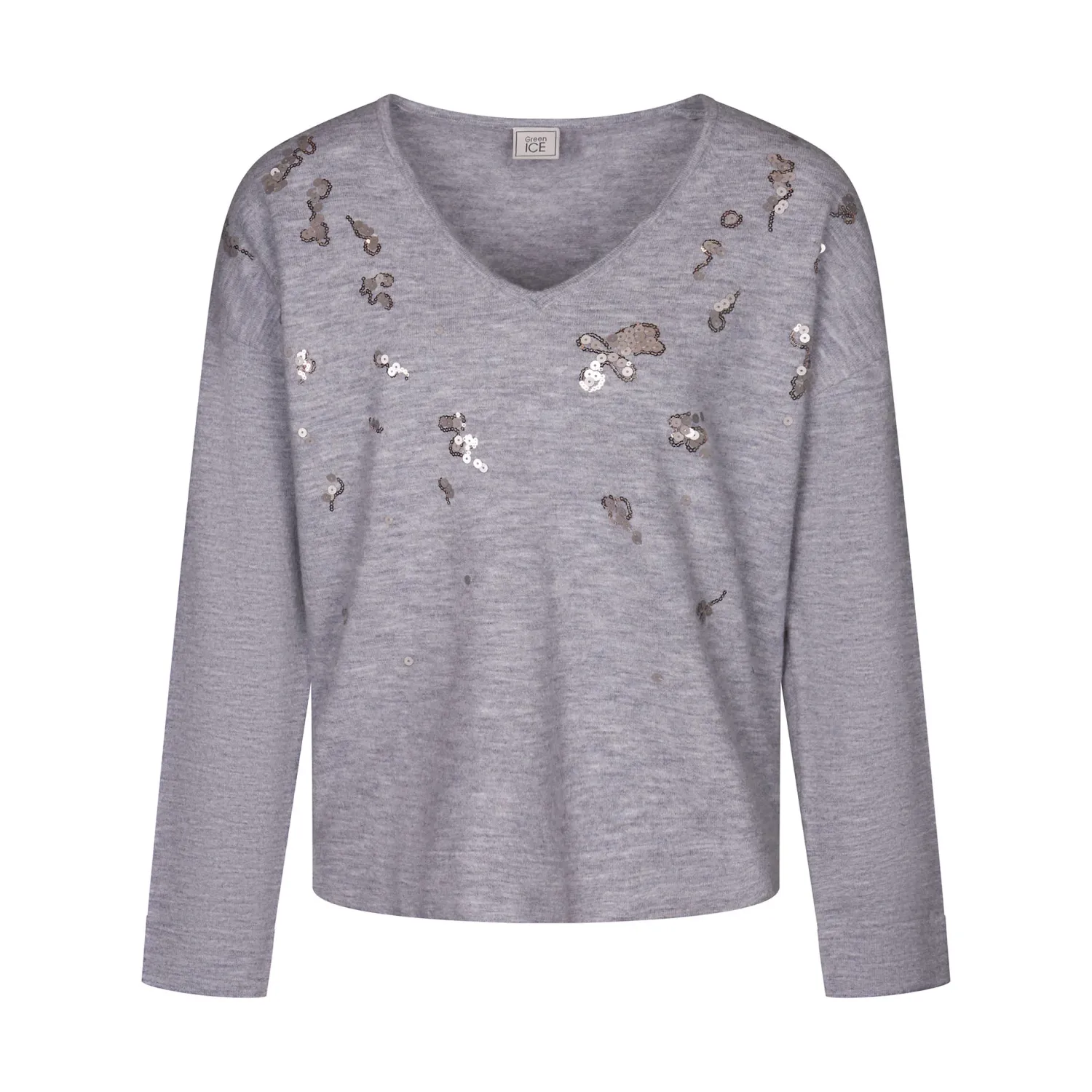 PULL VAN GREEN ICE DOMINICA  Lt.grey