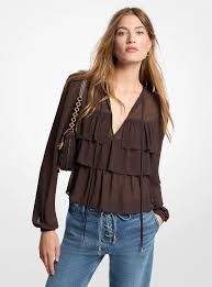 BLOES VAN MICHAEL KORS MF641477R3 201 CHOCOLATE