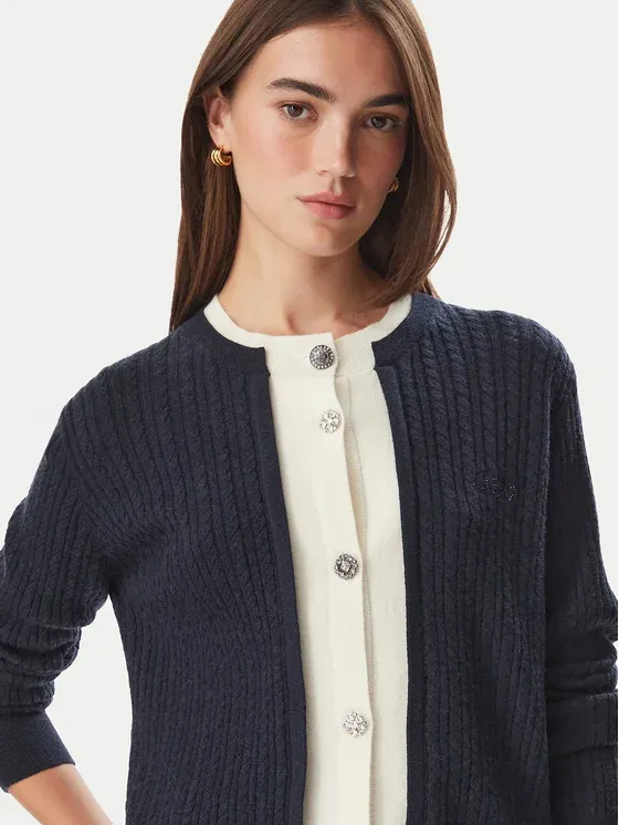 PULL VAN LIU JO WF6108-MA88R L9202 NUIT NOIR/BCO LANA