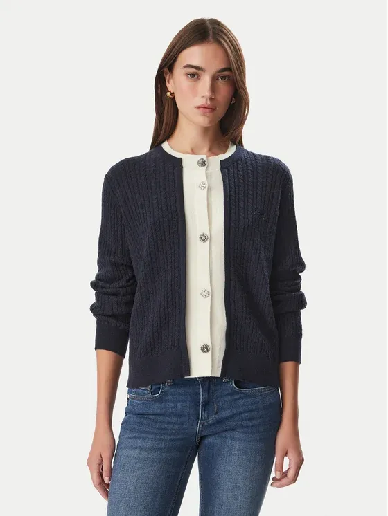 PULL VAN LIU JO WF6108-MA88R L9202 NUIT NOIR/BCO LANA