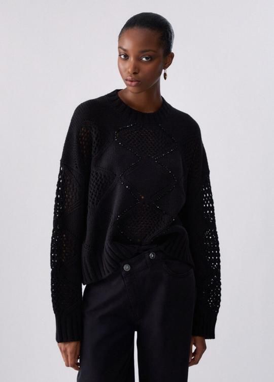 PULL VAN LIU JO WF6287-MA37R 22222 NERO
