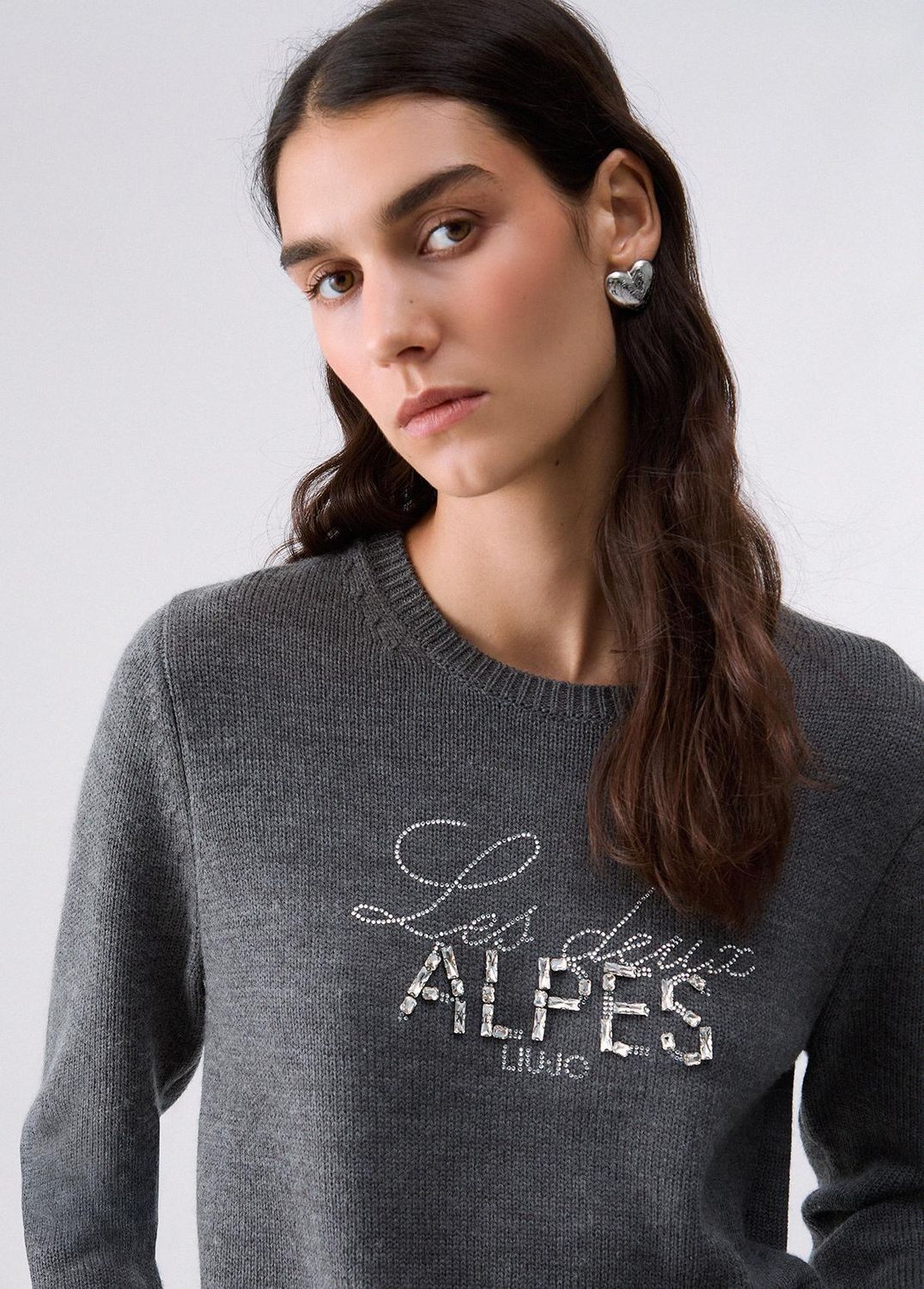 PULL VAN LIU JO TF6160-MA22S L9295 ACCIAIO M/LES DEUX A