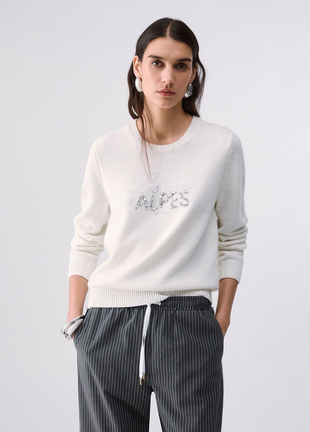 PULL VAN LIU JO TF6160-MA22S L9508 BCO LANA/LES DEUX AL