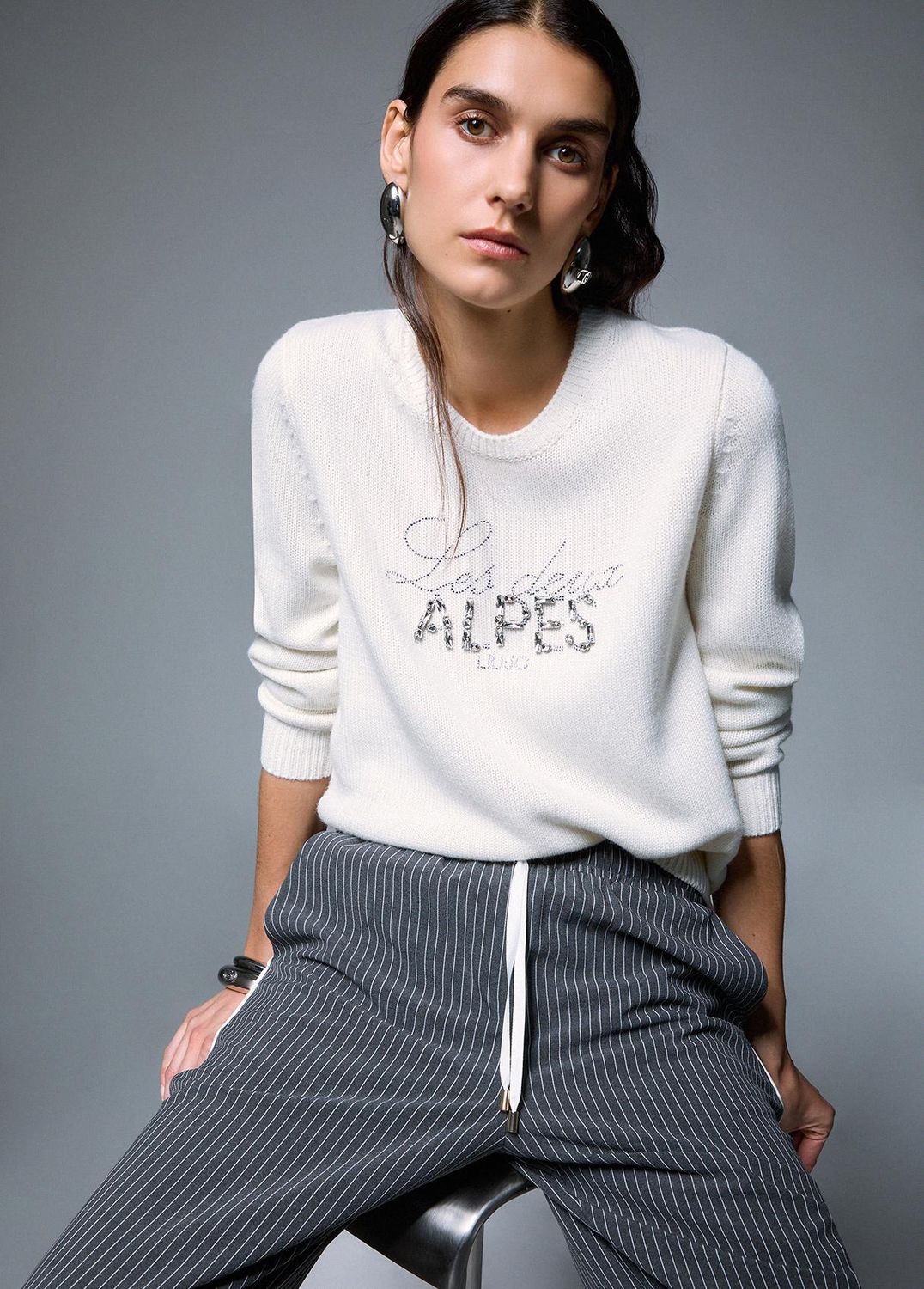 PULL VAN LIU JO TF6160-MA22S L9508 BCO LANA/LES DEUX AL