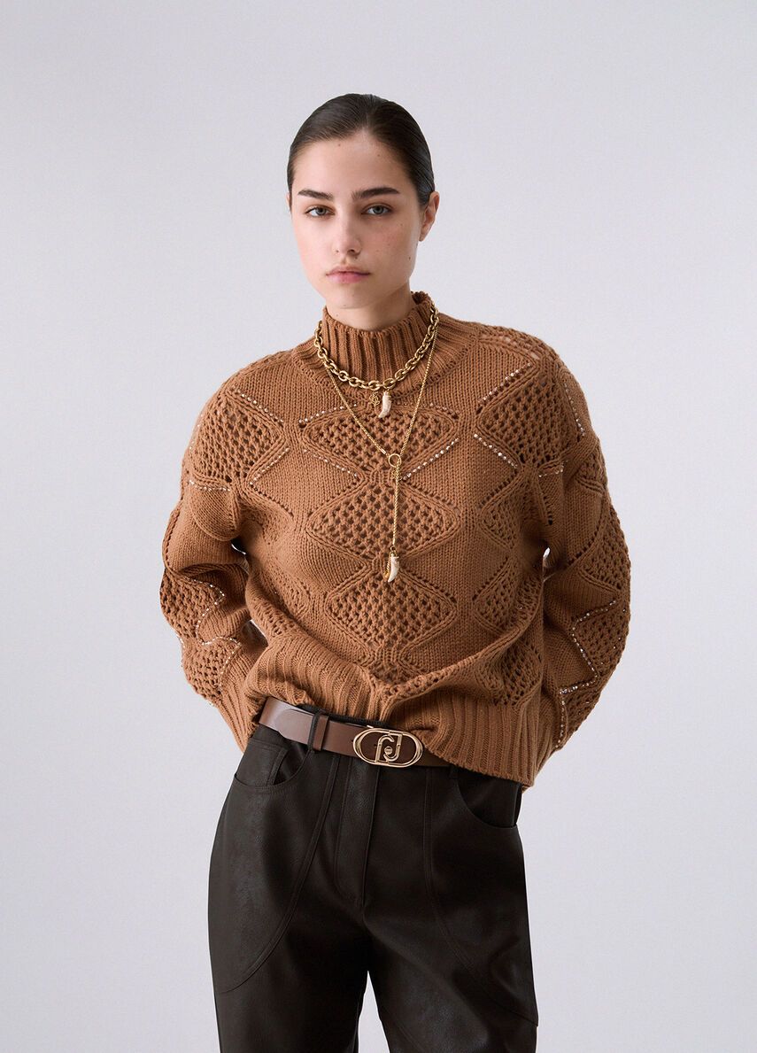 PULL VAN LIU JO WF6287-MA37R 81020 COCOA CREME
