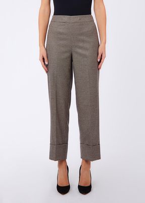 BROEK VAN LIU JO WF6359-T728A L9170 MINI PIED DE POULE