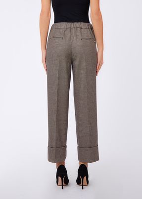 BROEK VAN LIU JO WF6359-T728A L9170 MINI PIED DE POULE