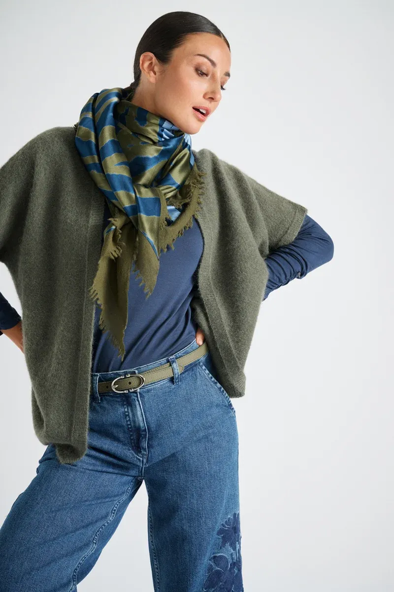 SJAAL VAN MARIE MERO SC69/OLI+DEN OLIVE/DENIM