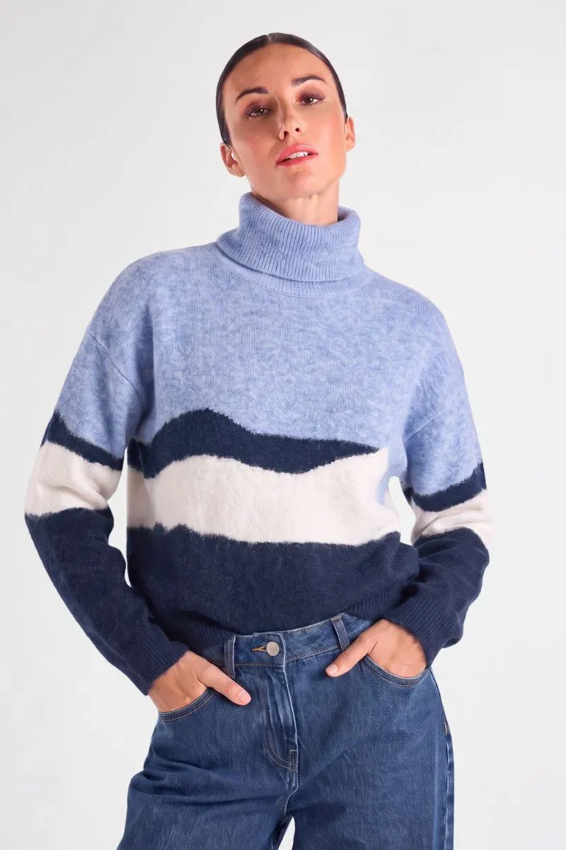 PULL VAN MARIE MERO PU85/JEA+CRE JEANS/CREME