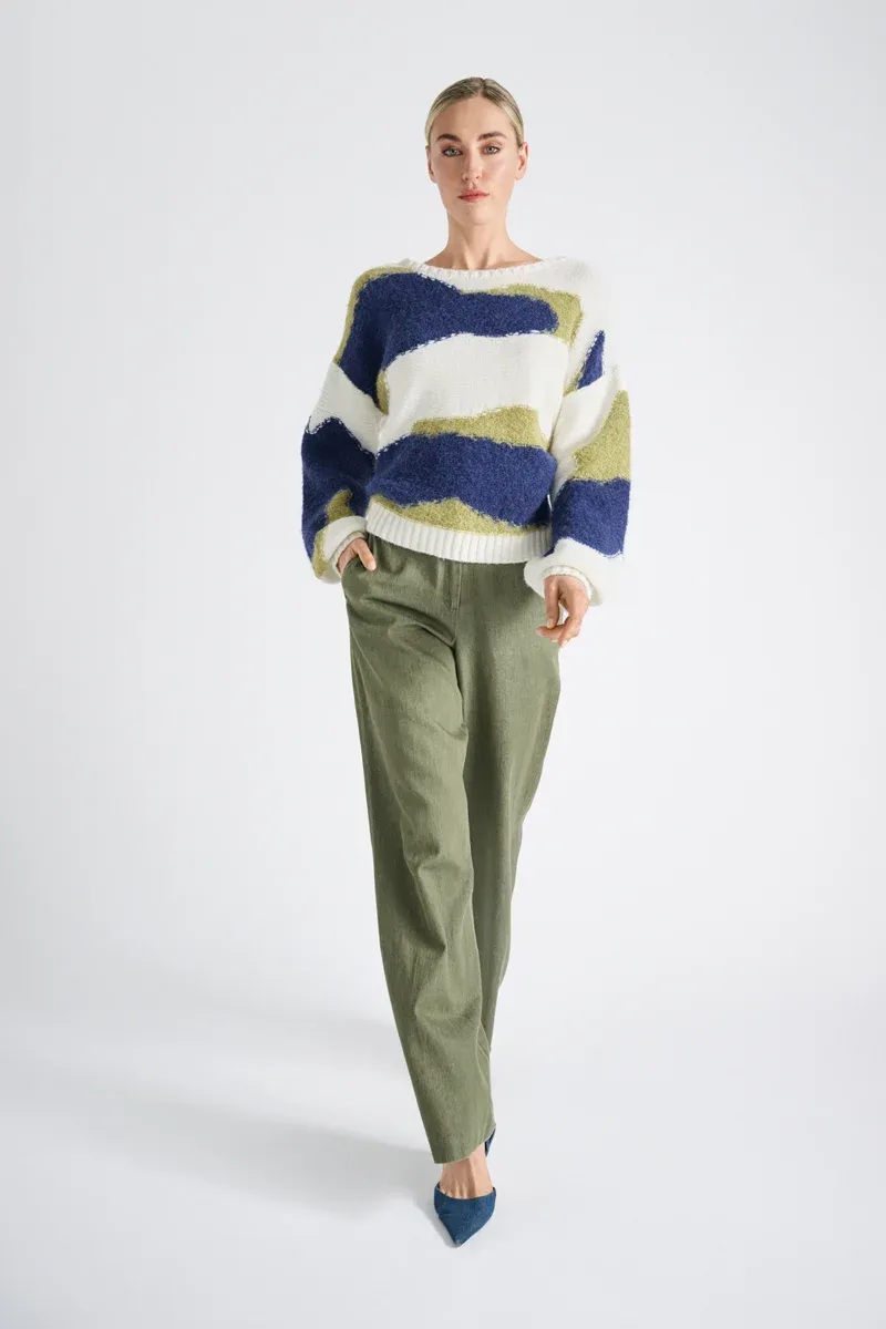 BROEK VAN MARIE MERO TR41/115W OLIVE